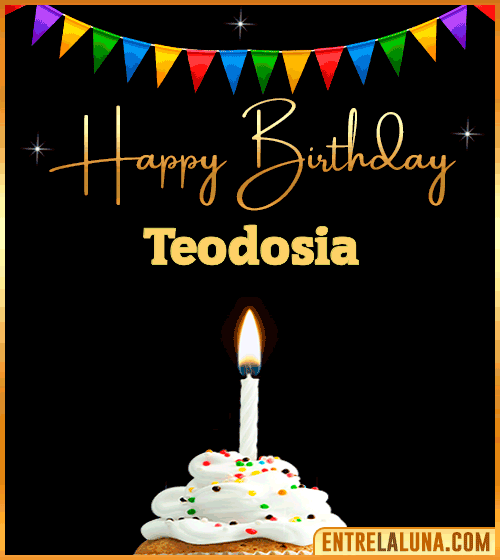 GiF Happy Birthday Teodosia